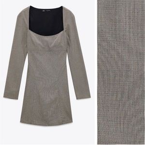 ZARA long sleeve structured dress